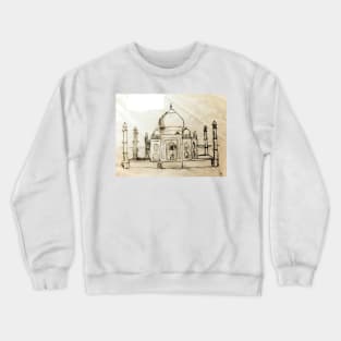 Taj Mahal Sketch Crewneck Sweatshirt